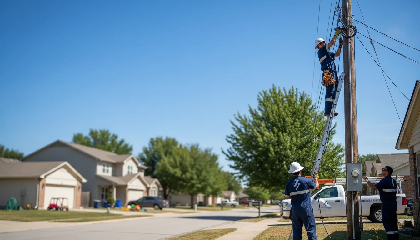 Residential electrician providing installation services in New Caney, TX